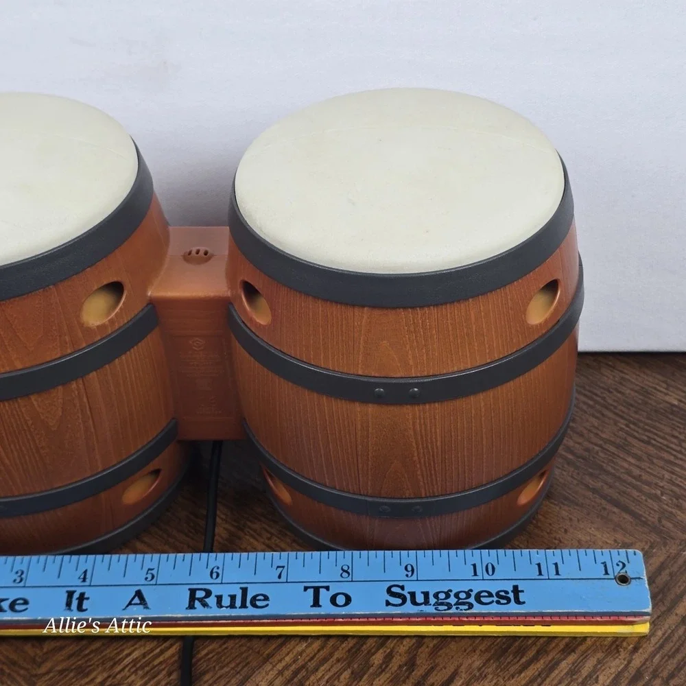 DK Donkey Kong Bongos Nintendo GameCube Wii DOL-021 Drum Controller Untested